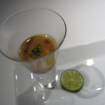 レフェルヴェソンス - アミューズブッシュ 松茸のロワイヤル すだちの香りを封じ込めて