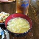 犬若食堂 - あずま丼の味噌汁