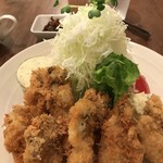 洋食ますだ - ８粒で１０００円のカキフライ定食（２０１８．１０．２３）