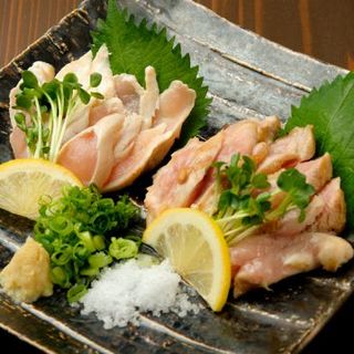 和歌山産の朝引き使用『朝引き鶏の炙り』