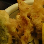 本日の主役　げそ天のアップ