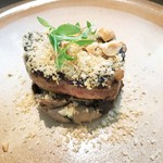 プレヴナンス - ホンシメジ、平茸、ウラベニホテイシメジ、鴨フォアグラ、ヘーゼルナッツ、信州味噌