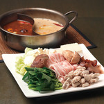 Shonai pork belly shabu 2-color Medicinal Food Hot pot (2 servings or more)