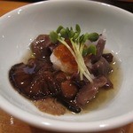 小判寿司 - 付き出し（キノコといくらのおろし）