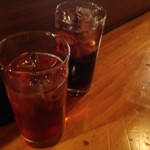 とり泉 - ウーロン茶、コーラ