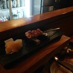 とり泉 - 宮崎地頭鶏の胸肉を首の皮で巻いたもの