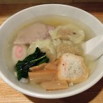 ラーメン 津つ井軒 - 津つ井軒 「塩ラーメン＋ワンタン」