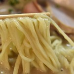 らぁ麺 飛鶏 - 濃厚鶏白湯そば(全部のせ)(麺)