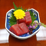 得仙 - 料理写真:鮪の赤身のお刺身