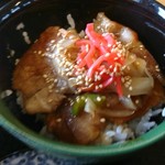 福祉センター食堂 - ラーメンセットのミニ豚丼
