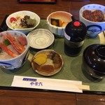 三河雑魚肴房 やま六 - ふたご丼ランチ