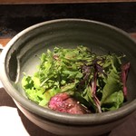 大どころ - ◆黒毛和牛（鹿児島）のサラダ・・こちらのサラダは久しぶりですが、相変わらずドレッシングが美味しいこと。