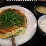 Teppanyaki Okonomiyaki Saya - 広島風お好み焼き定食