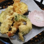 四季菜 益々 - 天婦羅  エビと野菜４種