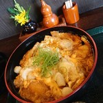 山本屋 - 板そば丼のアップ