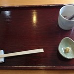 浅間 翁 - お蕎麦来る前にこれgきます