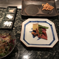 鉄板焼 ときわ - サラダと旬の焼野菜