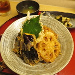 Tempura Yasuda - 無理やりお願いした茄子天丼