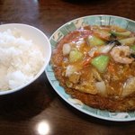 五目炒麺＋ライス（大）