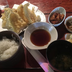 まきのきてい - 日替わりランチ（きす天ぷら）
