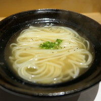 南青山 七鳥目 - 締めの鶏スープうどん（チョイス）