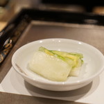 天ぷら　酒菜　醍醐 - 箸休めの漬物