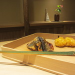 富小路 やま岸 - にしんと茄子南蛮漬け