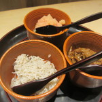 富小路 やま岸 - ご飯のお供