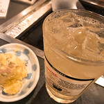 Teppambaru okonomiyaki monja konato mizu - ビームハイ 380円