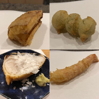 ご馳走 ね音 - ひかり蓮根  銀杏  車海老  鰆