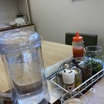 カレーの店 ガン爺 - 卓上セット