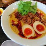 らぁ麺 おかむら - トリパイタンタンタンメンとクリームブリュレ