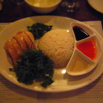 海南鶏飯食堂 - チキンライス　パクチー大盛り