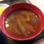 白神飯店 - 醤油仕立ての澄まし汁でした～