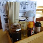 白神飯店 - テーブルの上