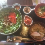 カフェ月星 - タコライスのミナのカメカメーランチ。