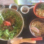 カフェ月星 - ソーキ丼のミナのカメカメーランチ