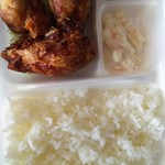 牛島商店 - 唐揚げ弁当(小盛り、ニンニクあり)￥450