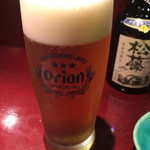 旬菜処 びいどろ - 旬菜処びいどろ(オリオン生ビール)