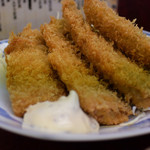 やしろ食堂 - 生秋刀魚フライ