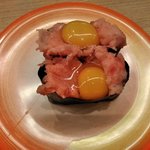 すし江戸 - うずら鉄火