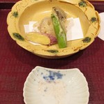 一魁 - アブラメとヒラタケの天ぷら