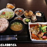 FUKU豆 - ごぼう入り肉団子黒酢あんかけランチ
