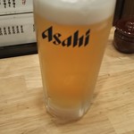 かぶら屋 - 生ビール(アサヒスーパードライ) 398円 (税抜)♪