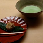 木山 - 茶巾搾りと抹茶