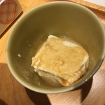 だし茶漬け えん - お豆腐のゴマ醤油がけ