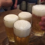 Taishuusakaba Momosakishouten - 泡の継ぎ合せ方は良かった、瓶ビールの魅力ですね