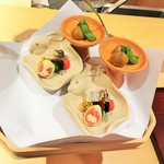 銀座 しのはら - 八寸：十三夜のお月見