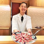 銀座 しのはら - 鴨を笑顔で