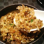 鉄板焼　季流 - ●●ステーキランチ」4,800円 (税サ込)X2人前 (①ご挨拶の一皿、②本日のスープ、③肉：国内産牛ロース 110ｇ＋フィレ 110ｇ、④野菜焼き、⑤御飯⇒ガーリックライス 変更+750円 赤出汁 香物、⑥アイスクリーム＆シャーベット、⑦コーヒー) 2018年10月